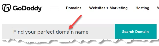 GoDaddy Domain Name Search